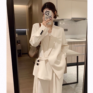 潮网红休闲小西装春秋季同款名媛小个子外套新款西服套装炸街女士