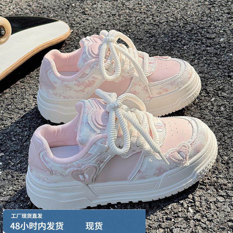 韩版超火小众原创老爹鞋女2025春秋爆款厚底百搭休闲时尚运动鞋in