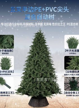 Amazon Cross border Christmas PE+PVC Automatic Tree Encrypt