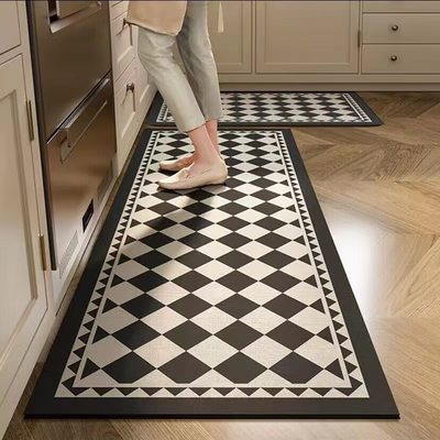 European style cross-border kitchen floor mat, retro home l