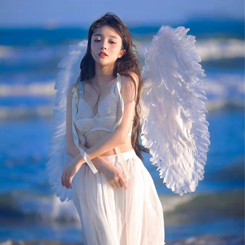 Easter Angel Wings Props Halloween Performance Dress up Fea