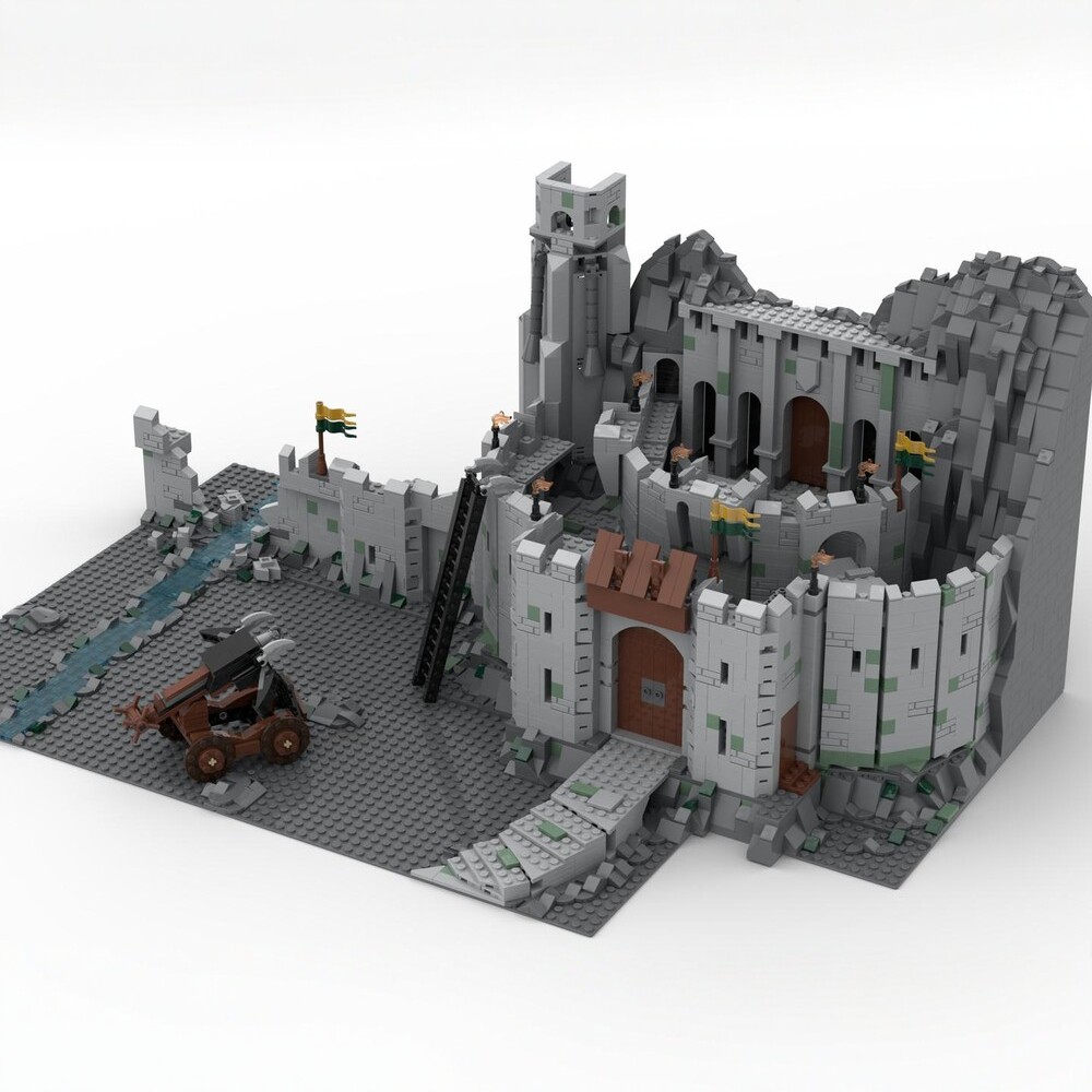 现货小颗粒MOC-175405霍比特人指环王赫姆峡谷积木模型玩具摆件