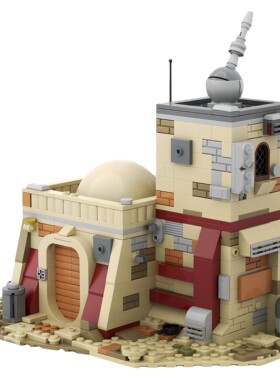 现货小颗粒MOC-112090积木房屋