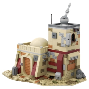 现货小颗粒MOC-112090星球大战塔图因西南房屋积木玩具模型摆件