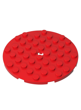 积木74611 8x8圆形基础板零件配件MOC定制DIY礼品玩具科教