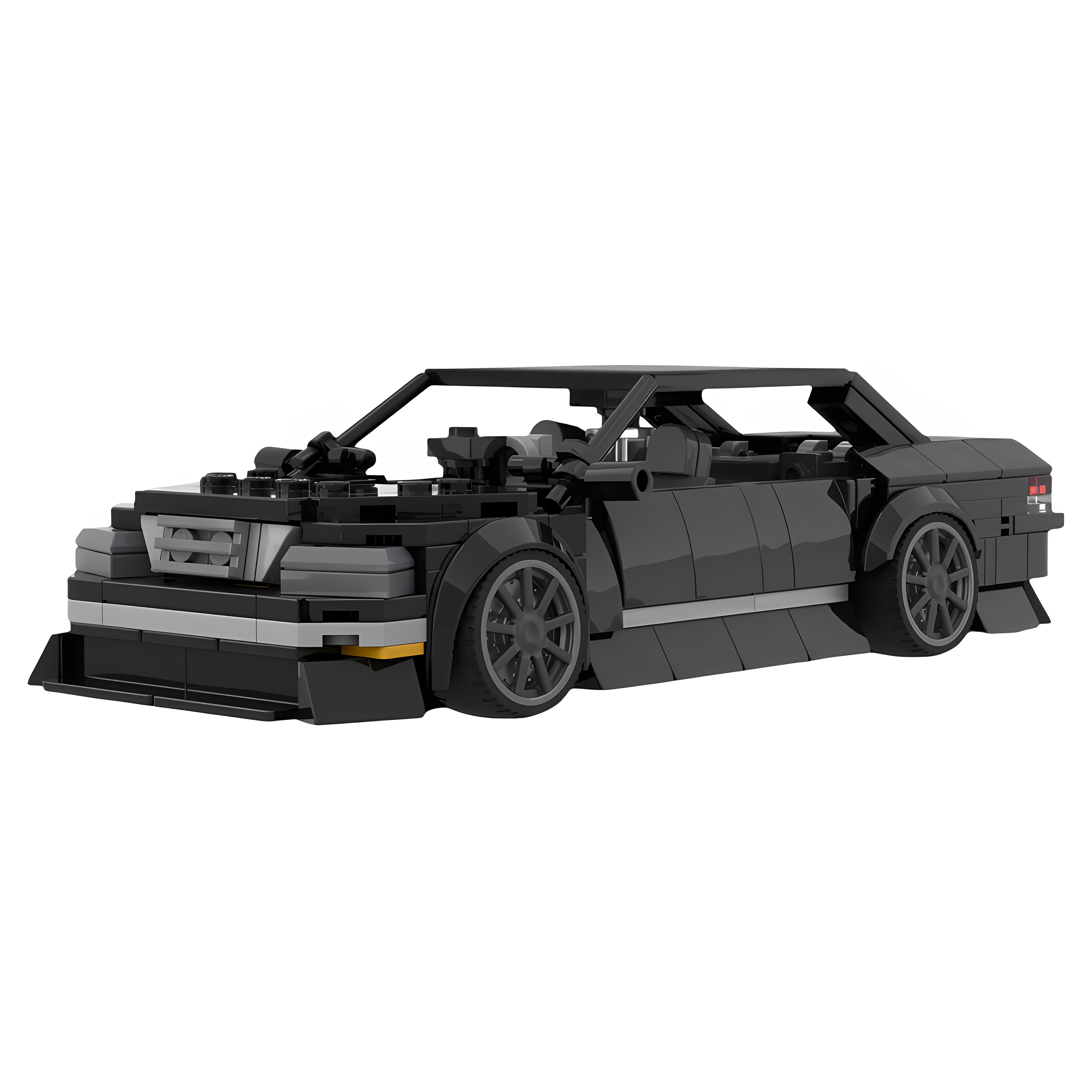 现货小颗粒MOC-227199汽车丰田JZX100马克黑色积木益智玩具摆件图片