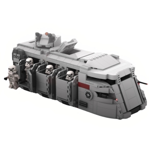 现货小颗粒MOC-83922汽车星球大战帝国军队运输机积木玩具模型