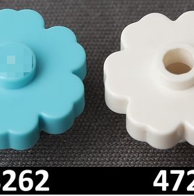 华志积木 98262 4728 配件零件花朵花瓣装饰拼装拼插益智玩具