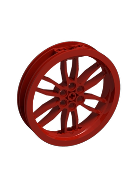 华志积木88517轮毂 搭配11957轮皮使用  75x17mm摩托车 玩具零件