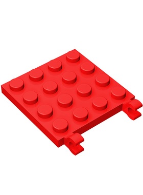 华志积木11399-47998积木4x4 单侧带夹口板玩具配件零件拼装拼插