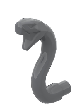 华志积木 28588 毒蛇形装饰件 小颗粒积木散件中国拼插零配件动