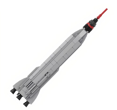 现货小颗粒MOC-36530宇宙神阿特拉斯号运载火箭航天积木益智模型
