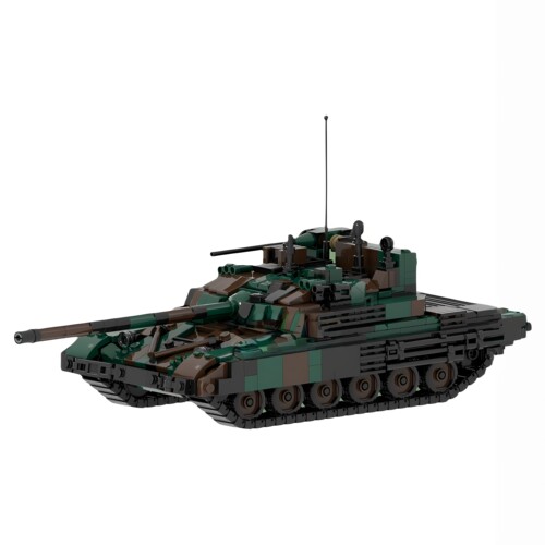现货小颗粒MOC-227668莫德纳T-72M2坦克积木益智玩具模型礼物摆件