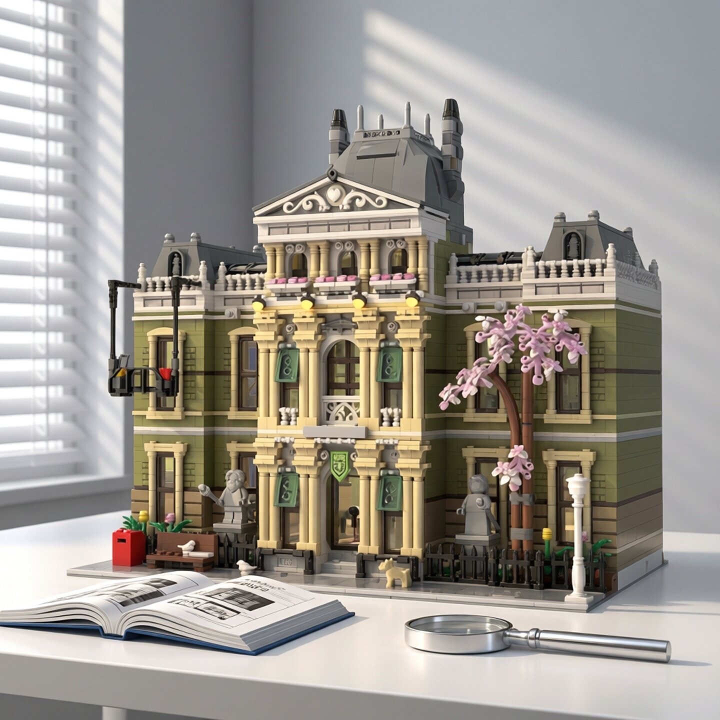 现货小颗粒MOC-168940自然历史博物馆积木模块化玩具模型礼物摆件