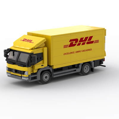 MOC-102534积木梅赛德斯-奔驰 Atego 卡车黄色