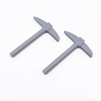 华志积木 MOC 3841 小颗粒积木散件 零配件 人仔手持 冰镐 锄头