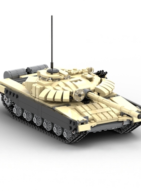 现货小颗粒MOC-107755拼装军事T-72B3战地坦克积木益智玩具摆件