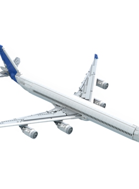 现货小颗粒MOC-236336飞机空客A340-600积木益智玩具模型礼物摆件