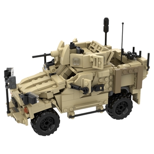 现货小颗粒MOC-111117奥什科什M-ATV*MRAP全地形车积木益智模型