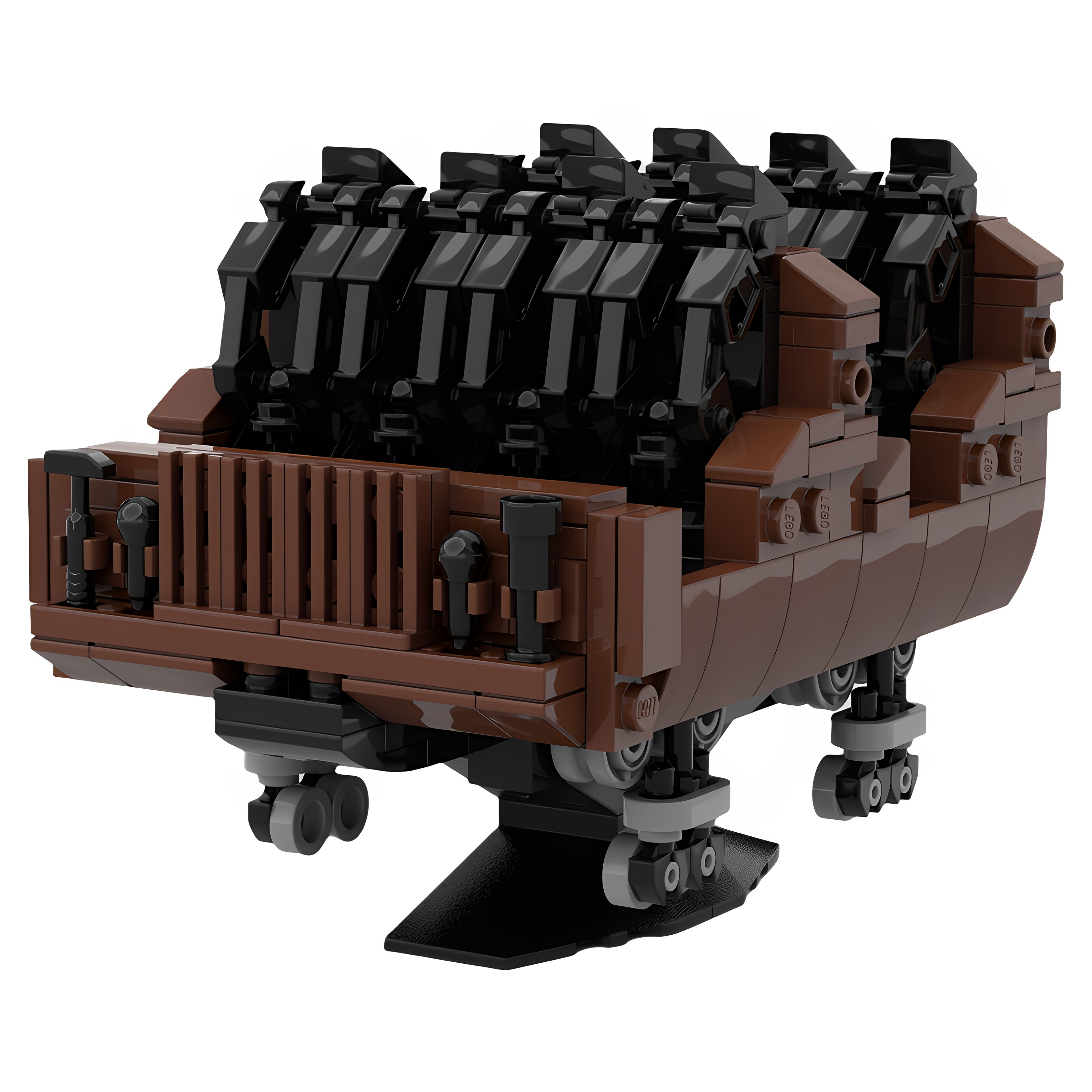 高砖零件MOC-102498过山车积木