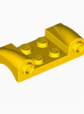 93590 2x4车头挡泥板 黄色 蓝色 红色 白色 moc 零配件