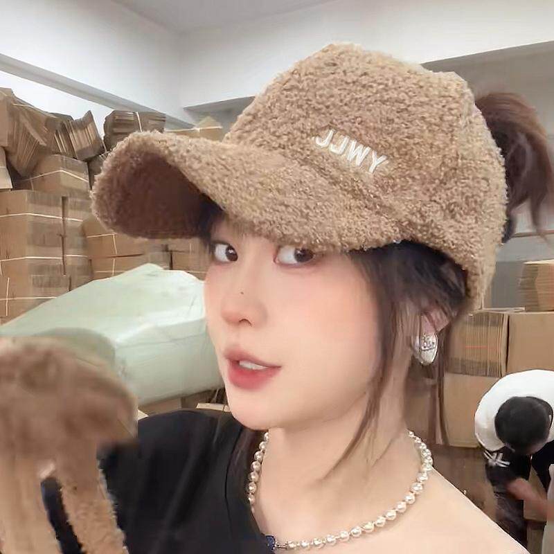 帽子女秋冬加绒空顶帽2025新款