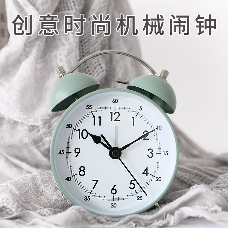 小闹钟学生用个性懒人儿童起床神器机械打铃静音走时金属床头闹钟,家居饰品,台钟/闹钟,淘宝优惠券,粉丝福利购,淘宝优惠卷