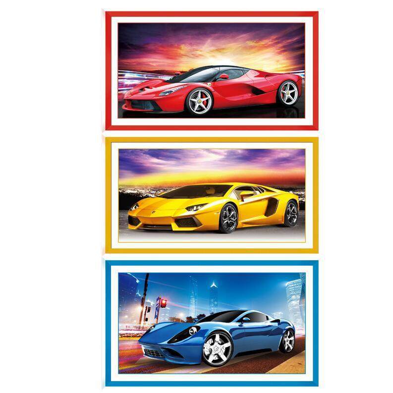 钻石画满钻新款儿童卡通汽车卡通钻石绣动漫跑车贴钻十字绣卧室,居家布艺,钻石绣,淘宝优惠券,粉丝福利购,淘宝优惠卷