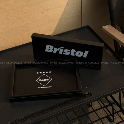 潮牌Bristol藤原浩日式木质黑色木制果盘子托盘实用咖啡盘茶盘子