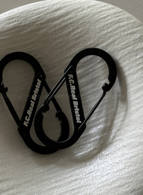 潮牌FCRB藤原浩铝合金登山扣露营挂钩迷你钥匙扣饰品黑色登山扣