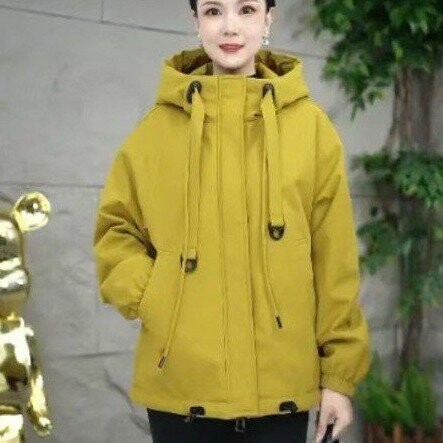 冬款中年妈妈大码加绒夹克外套G棉衣/棉服