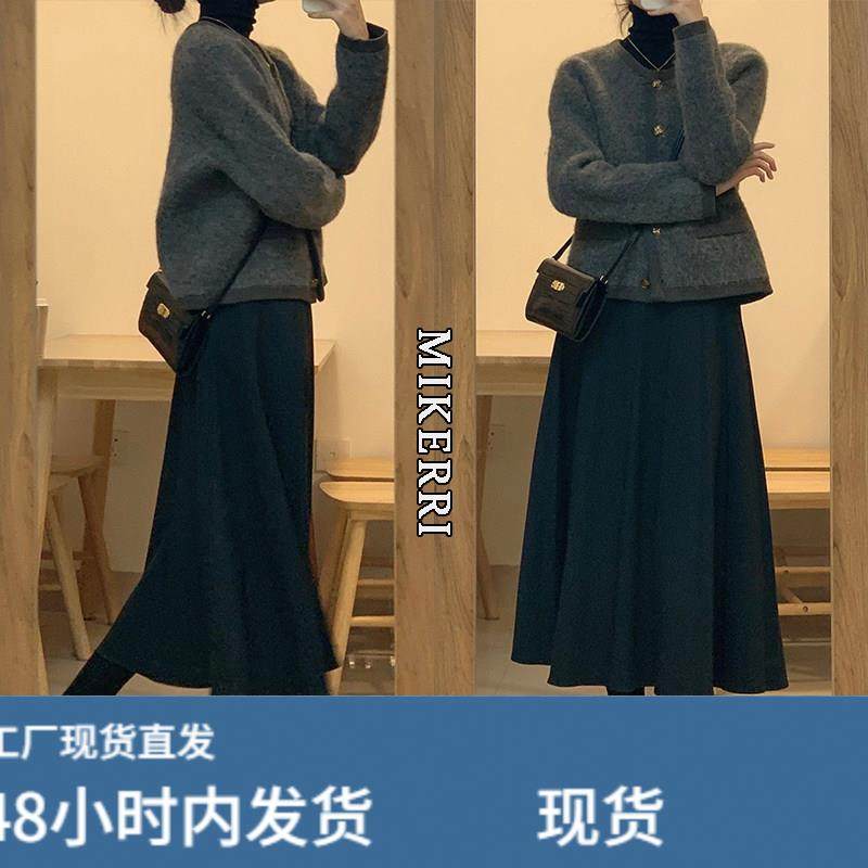 黑色毛呢半身裙女秋冬大码胖mm遮肚显瘦高腰韩系中长款a字伞裙子,运动/瑜伽/健身/球迷用品,瑜伽短裙,淘宝优惠券,粉丝福利购,淘宝优惠卷