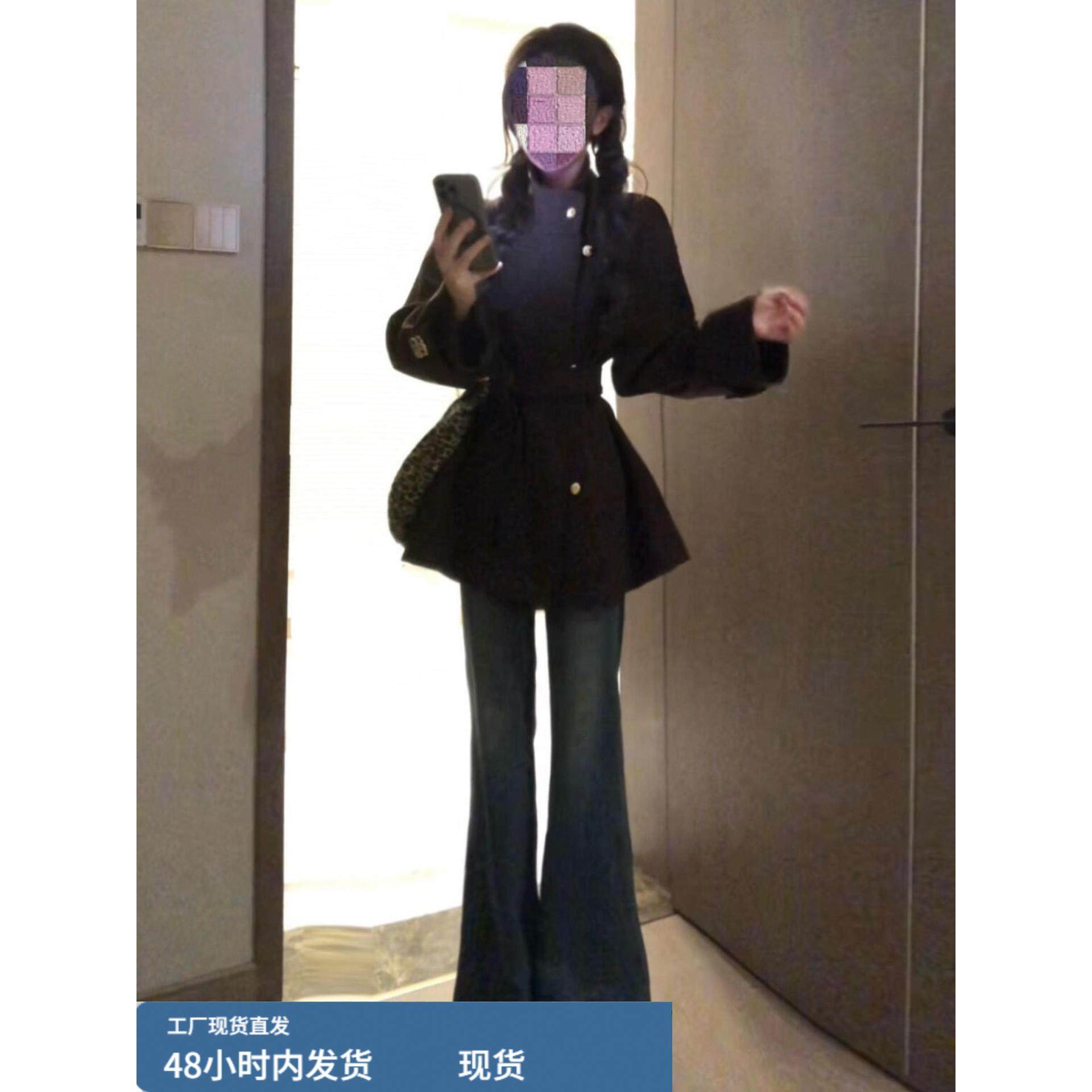 韩系巨好看毛呢子厚外套女2025秋冬季新款爆款小香风收腰短款大衣,运动/瑜伽/健身/球迷用品,广场舞套装,淘宝优惠券,粉丝福利购,淘宝优惠卷