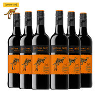 Yellow-tailed Kangaroo Red Wine, Colorful Syrah Merlot 750ml*6 bottles, Chilean whole case, Gift for the Qixi Festival thumbnail 3