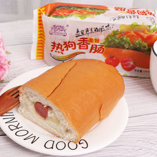 包邮 美食 小吃呀 零食糕点蛋糕推荐 雪芳华热狗香肠面包早餐整箱包装