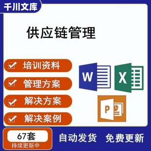 企业供应链管理战略规划PPT课件素材模板成品物流概论案例评估