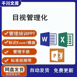 精益生产现场可视化管理TPS目视化管理PPT培训手册看板标识电子版