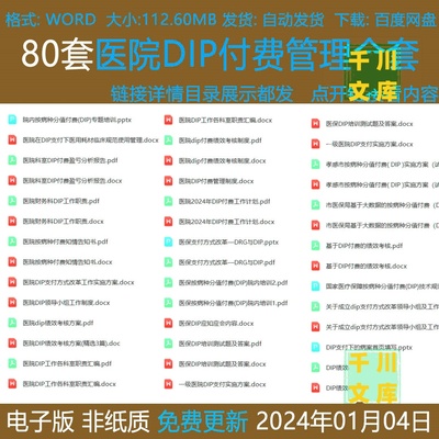 医院DIP付费管理全按病种分值付费绩效考核制度方案工作职责计划