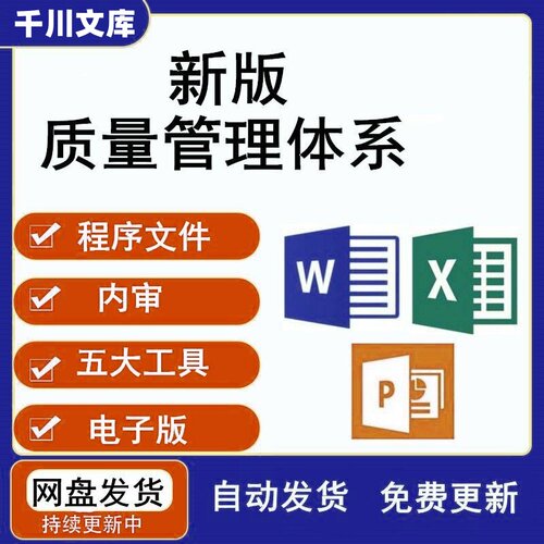 IATF16949-2016新版质量管理体系文件全套资料程序规范表格模版