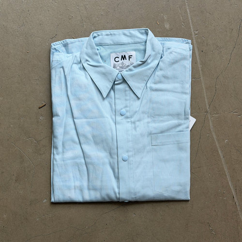 COMFY OUTDOOR 衬衫厚度 情侣款山系冰蓝色复古City Boy教练夹克
