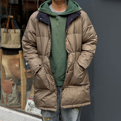 ZANTER日本登山队御用防水透湿90%充绒量超轻复古羽绒风衣大衣