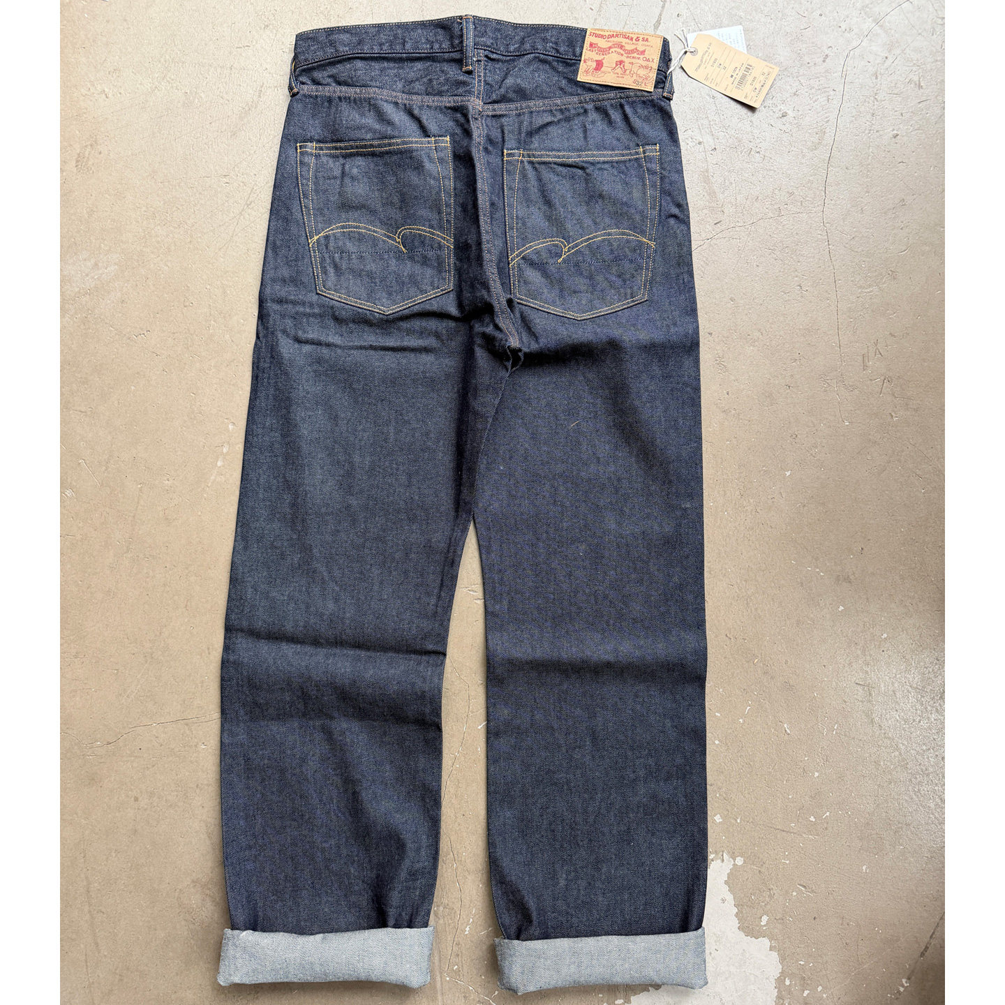 Studio D'Artisan小猪 日本制10.5oz赤耳微宽松小直筒原色牛仔裤图片