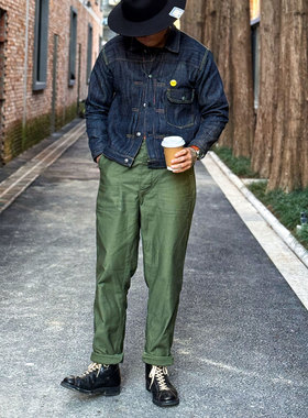 Workers Japan OG107 高密度复古宽松&修身多袋工装休闲裤面包裤