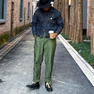 Workers Japan OG107 高密度复古宽松&修身多袋工装休闲裤面包裤