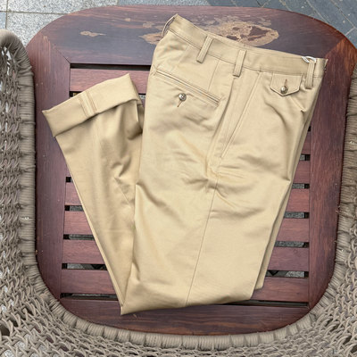 Workers Japan一丝不苟 复古IVY常青藤学院风四季款休闲卡其裤