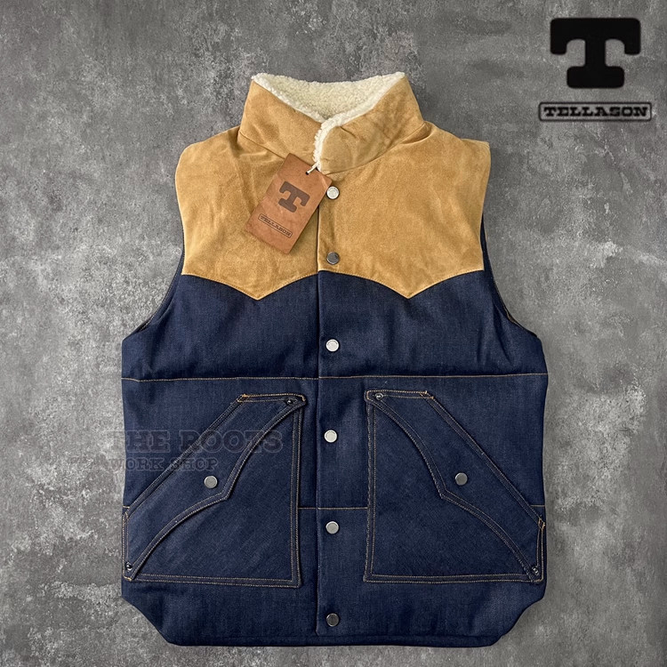 意产皮毛一体做旧植鞣羊皮马甲