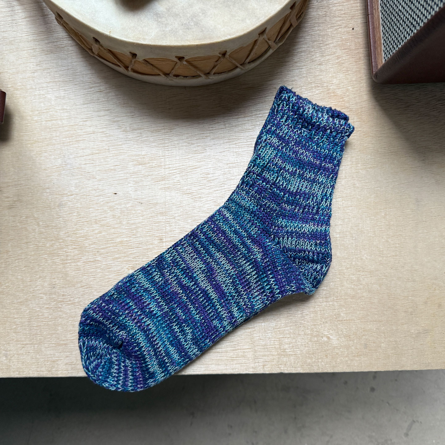 Anonymous Ism 古董织机制本古法雪花混纺星空配色复古民族风棉袜