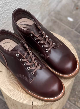 Brother Bridge 百搭Coupen款低帮茶芯重磅牛皮复古通勤工装靴
