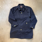 TKO 14.3oz天然经纬蓝黑双染缓慢梭织原色优雅复古工装 大衣风衣