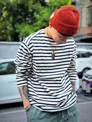 经典蓝白条纹海魂衫长袖&短袖T恤